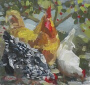 Chicken Gathering  6x6